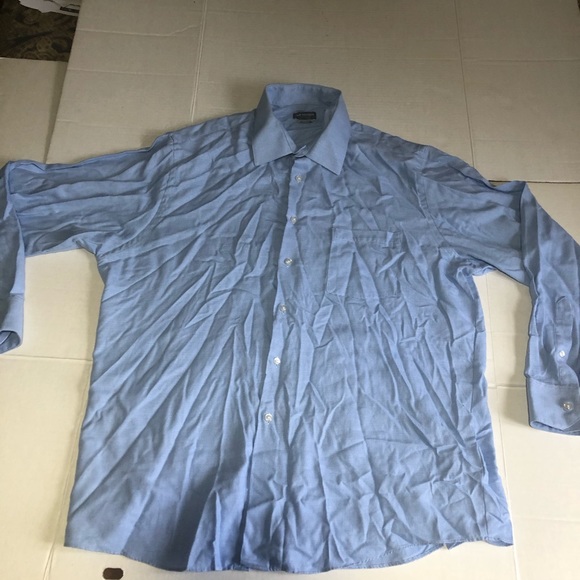 Van Heusen Xl Blue Shirt 17-171/2 Regular Fit - Picture 2 of 4